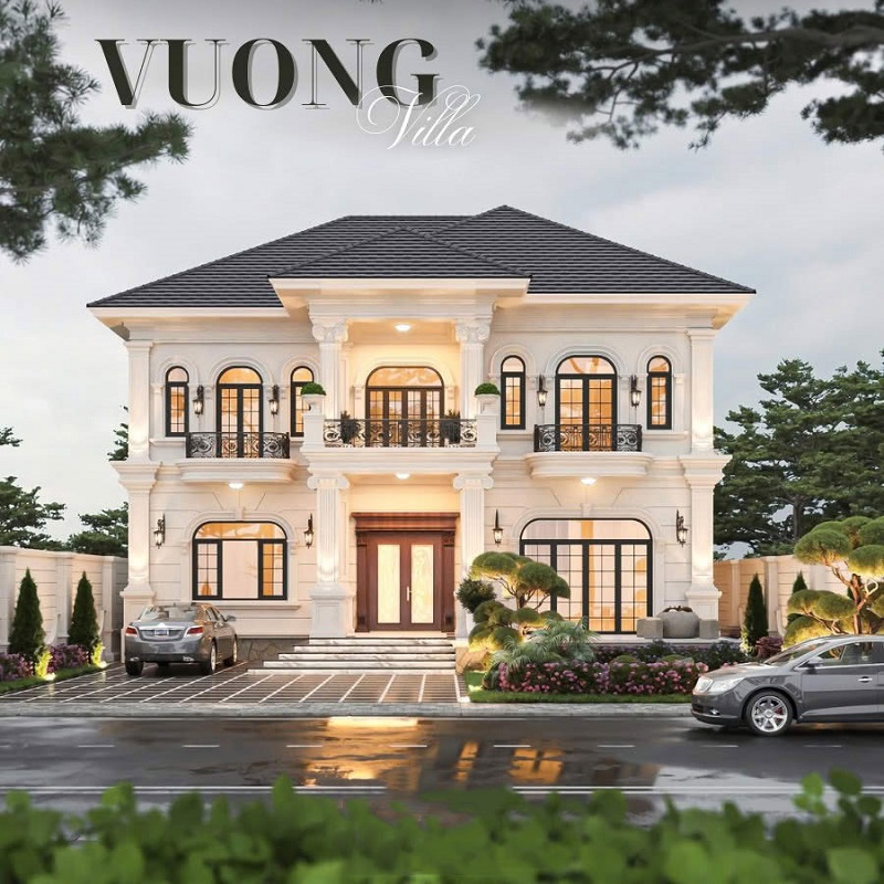 mẫu biệt thự kiểu pháp 2 tầng - ảnh 1