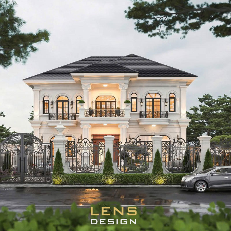 mẫu biệt thự kiểu pháp 2 tầng - ảnh 2