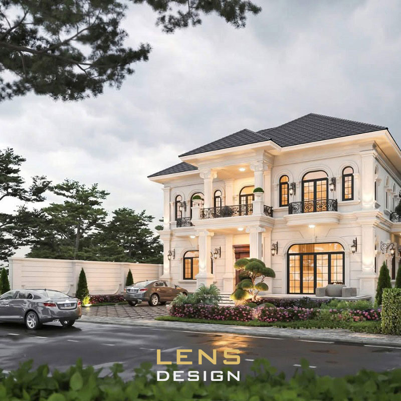 mẫu biệt thự kiểu pháp 2 tầng - ảnh 4