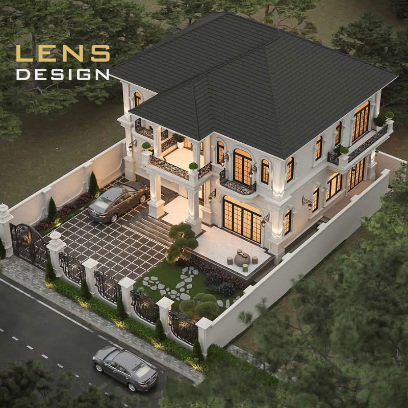 mẫu biệt thự kiểu pháp 2 tầng - ảnh 8