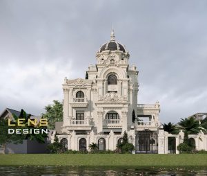 mặt tiền lâu đài ninh bình