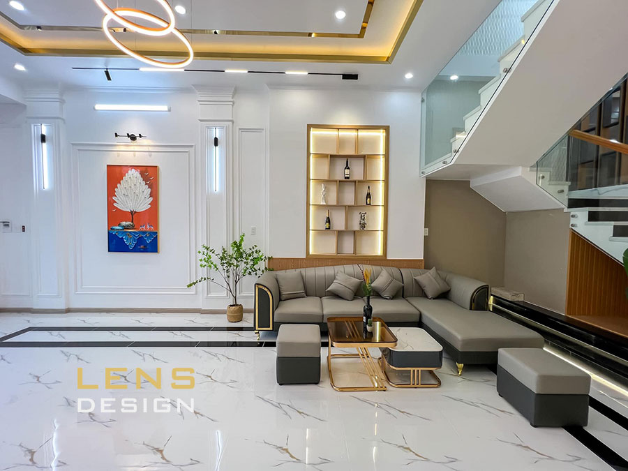 thiết kế nhà phố 3 tầng tân cổ điển ở Hà Tĩnh - ảnh 5