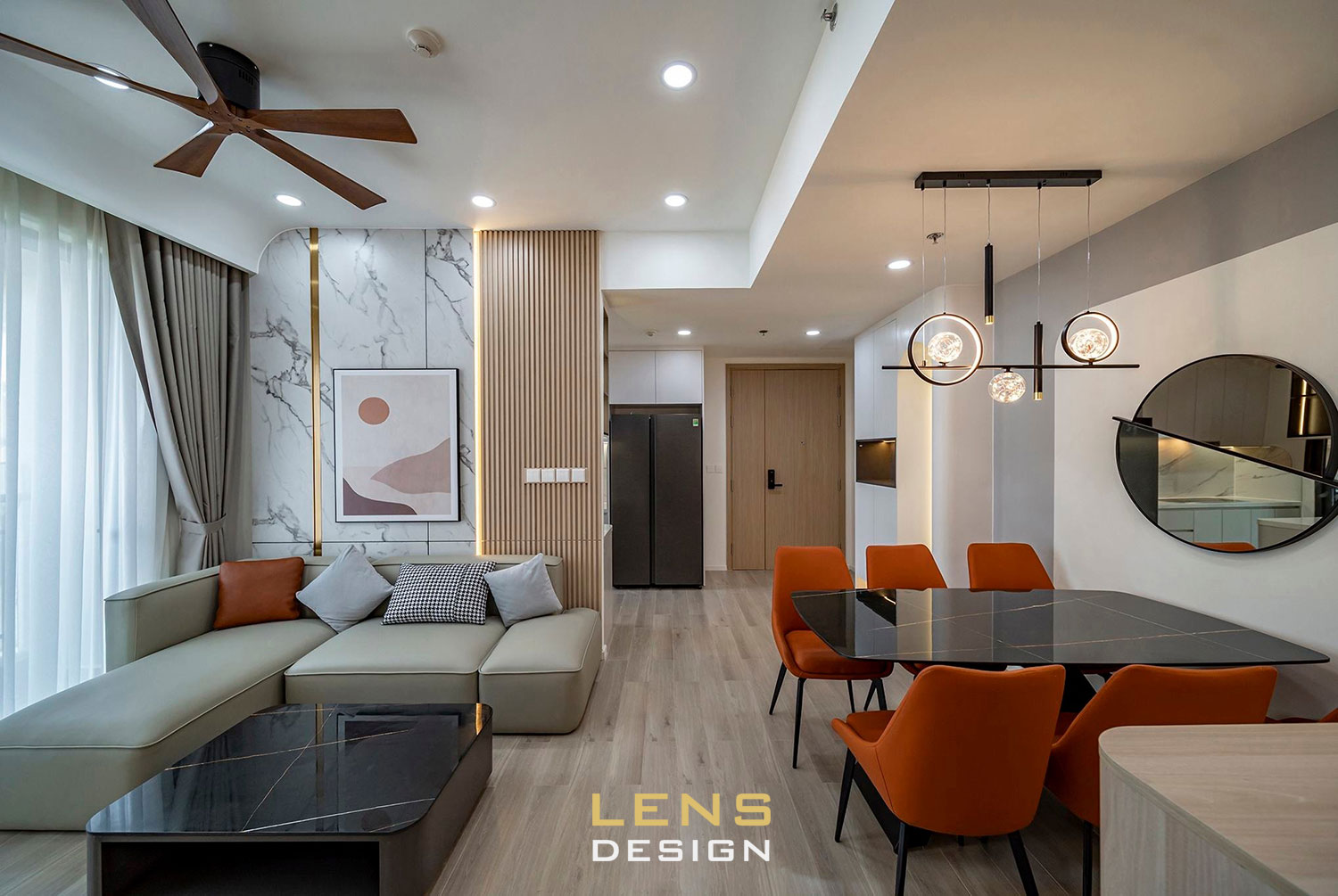 Thiết kế nội thất chung cư hiện đại, 3 phòng ngủ ở Hà Nội - Ảnh 1