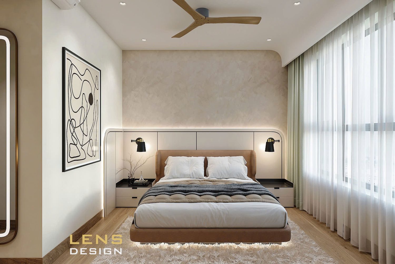 Thiết kế nội thất chung cư hiện đại, 3 phòng ngủ ở Hà Nội - Ảnh 10