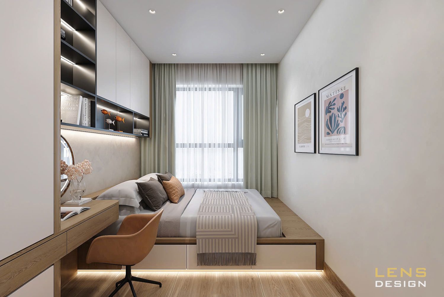 Thiết kế nội thất chung cư hiện đại, 3 phòng ngủ ở Hà Nội - Ảnh 14