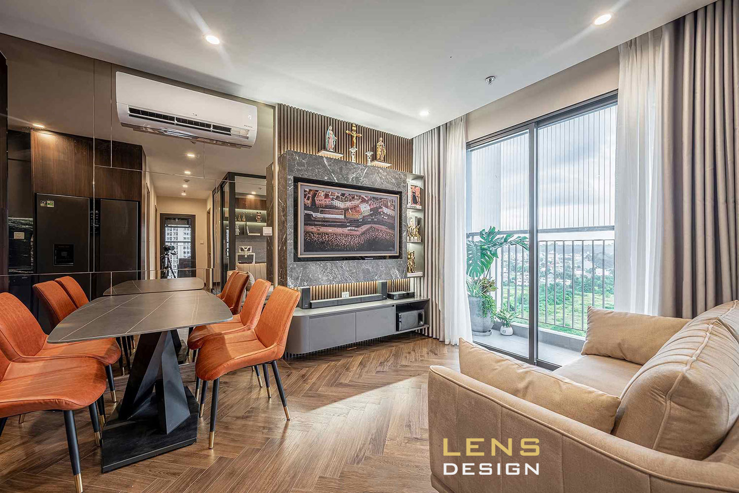 Thiết kế nội thất chung cư hiện đại, 3 phòng ngủ ở Hà Nội - Ảnh 2