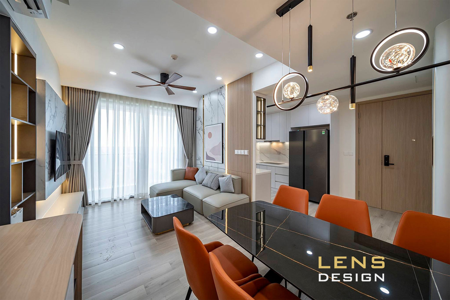 Thiết kế nội thất chung cư hiện đại, 3 phòng ngủ ở Hà Nội - Ảnh 5