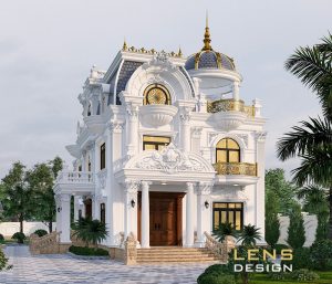 thiết kế biệt thự pháp tân cổ điển