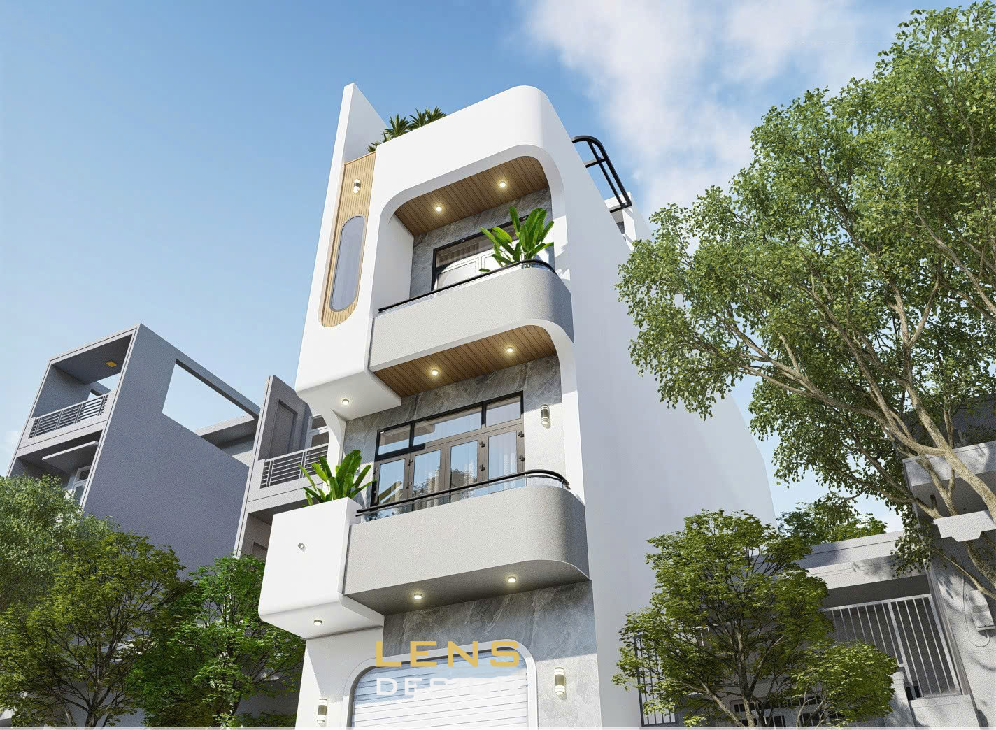 Thiết kế nhà phố 4 tầng 5x16m kiến trúc hiện đại ở Quảng Nam - ảnh 7