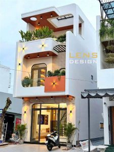 thiết kế nhà phố 3 tầng đẹp, hiện đại