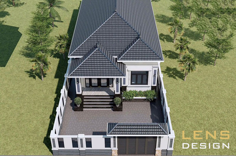 mẫu thiết kế nhà mái nhật 1 tầng đẹp
