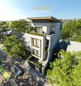 nhà phố 4 tầng hiện đại
