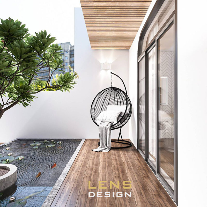 thiét kế nhà cấp 4 hình chữ L đẹp, hiện đại - ảnh 8