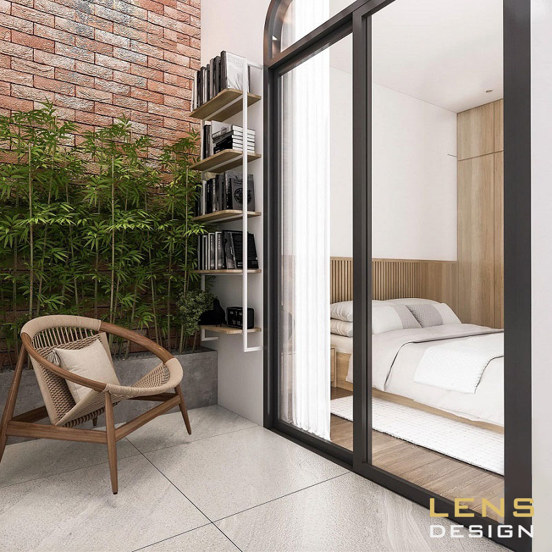 thiét kế nhà cấp 4 hình chữ L đẹp, hiện đại - ảnh 9