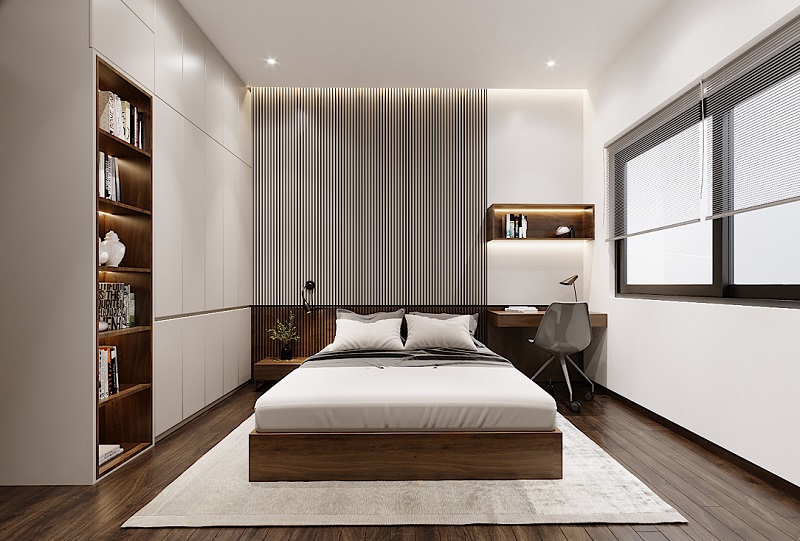 thiết kế nhà phố 3 tầng hiện đại 4 phòng ngủ - ảnh 18