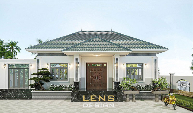 mẫu nhà vườn mái nhật 17x10 - ảnh 3