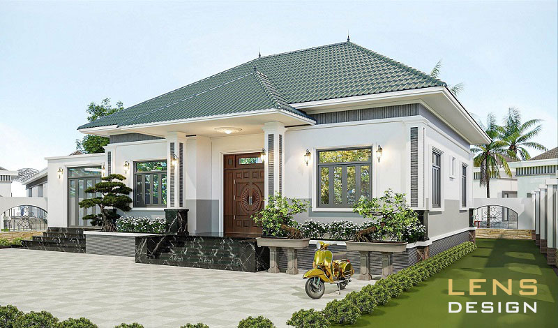 mẫu nhà vườn mái nhật 17x10 - ảnh 4