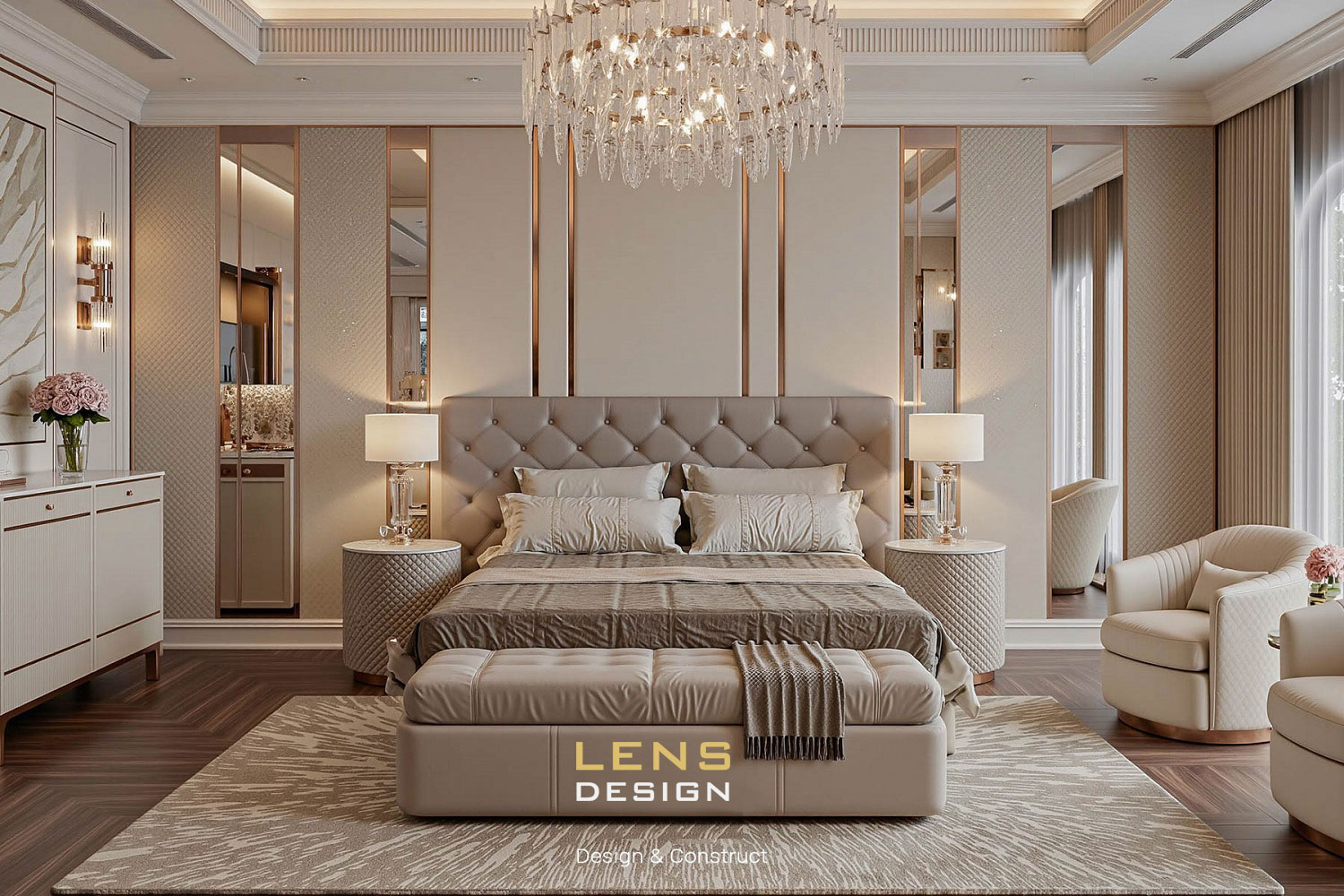 Thiết kế nội thất biệt thự hiện đại phong cách tân cổ điển ở quận 2 - ảnh 20