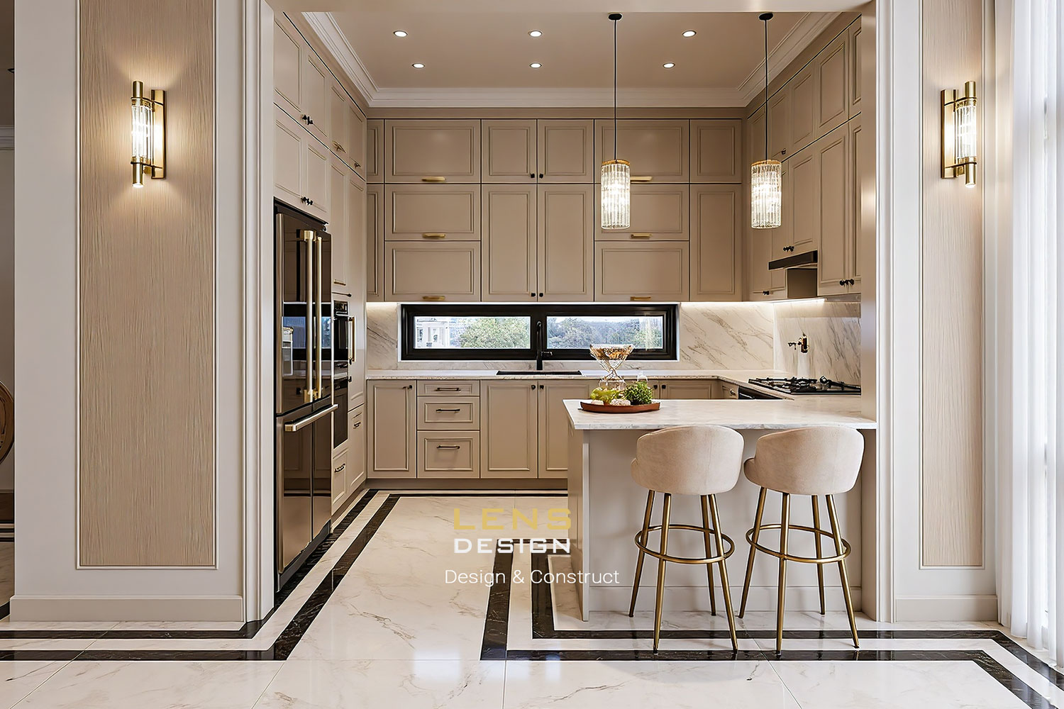 Thiết kế nội thất biệt thự hiện đại phong cách tân cổ điển ở quận 2 - ảnh 5