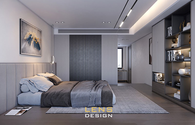 thiết kế nội thật phòng ngủ biệt thự hiện đại - ảnh 3