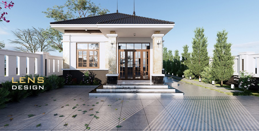 Mẫu nhà mái Nhật hiện đại xu thế 2025, diện tích 7.2x14.5m - ảnh 2