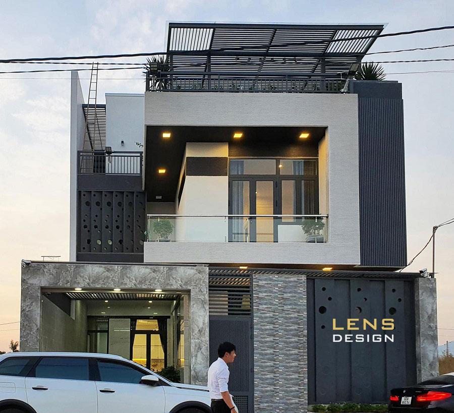 mẫu biệt thự 2 tầng hiện đại, gây ấn tượng - ảnh 1