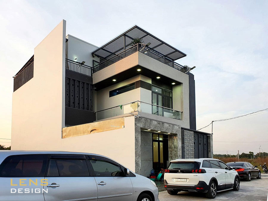 mẫu biệt thự 2 tầng hiện đại, gây ấn tượng - ảnh 2