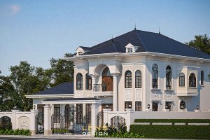 biệt thự mái nhật 2 tầng tân cổ điển