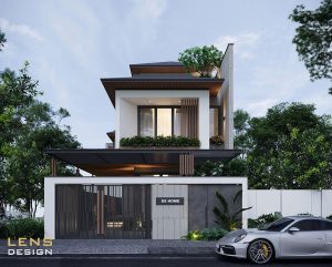 mẫu biệt thự mái nhật hiện đại xu hướng 2025