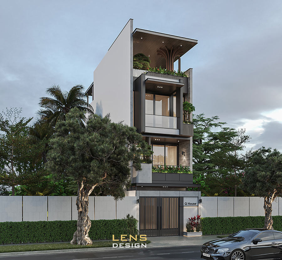 mẫu nhà phố hiện đại diện tích 5x17m