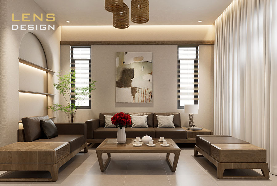 mẫu nhà mái thái 2 tầng đẹp