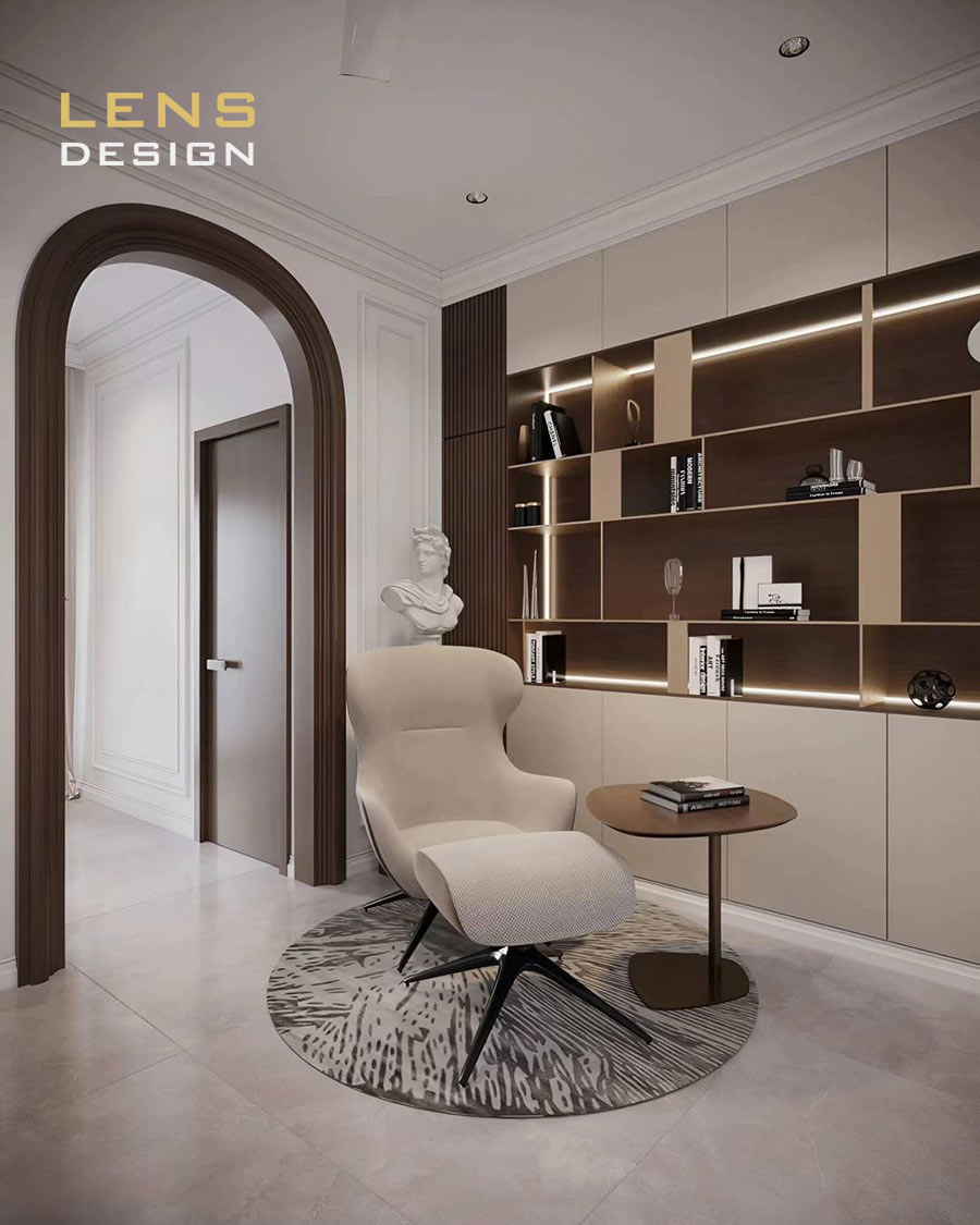 Thiết kế nhà phố 3 tầng sang trọng với phong cách tân cổ điển - ảnh 15