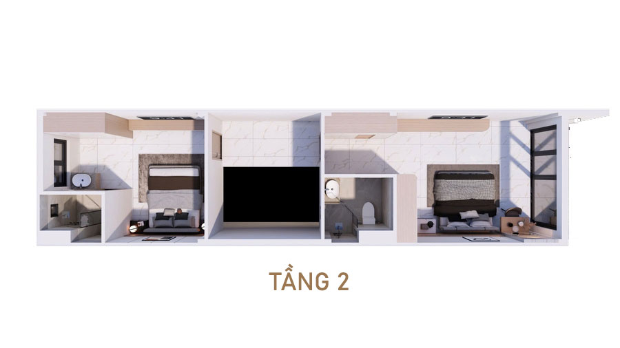 công năng sử dụng tầng 2