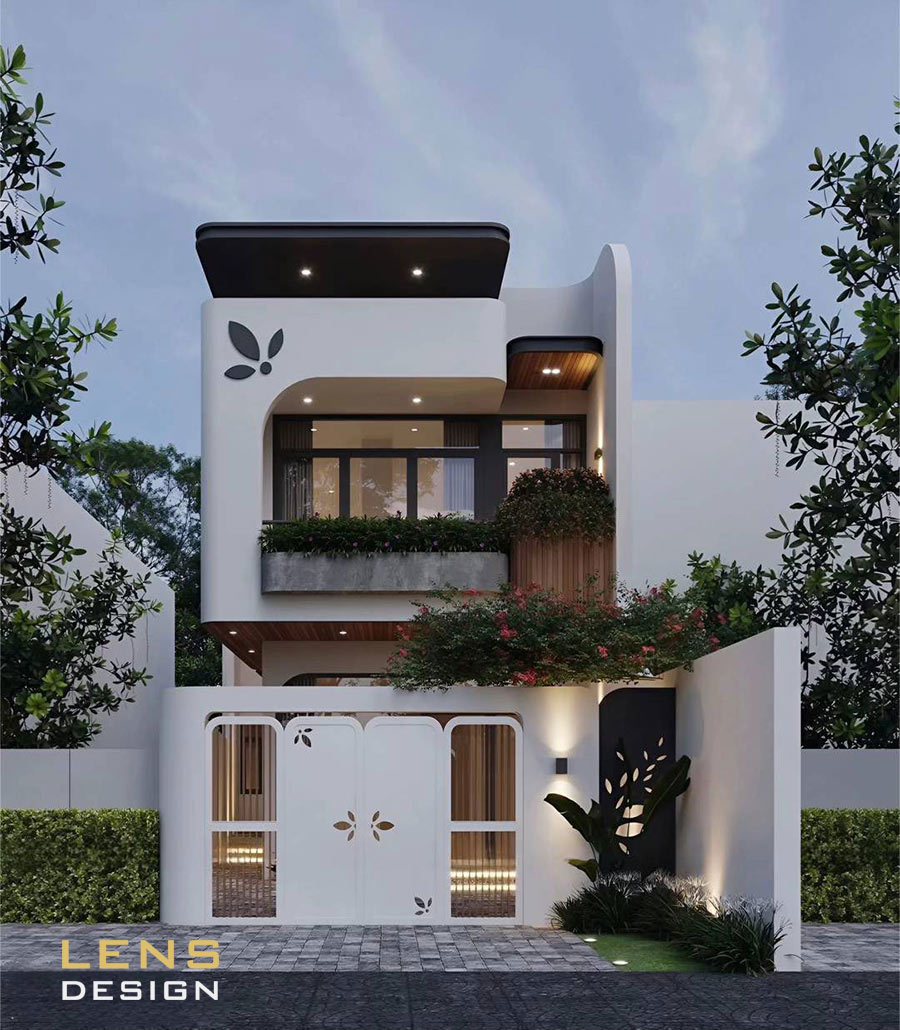 Thiết kế nhà phố 2 tầng hiện đại, trẻ trung, nhìn là nghiện - ảnh 2