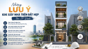 Những lưu ý khi xây nhà trên đất hẹp tại TP Vinh