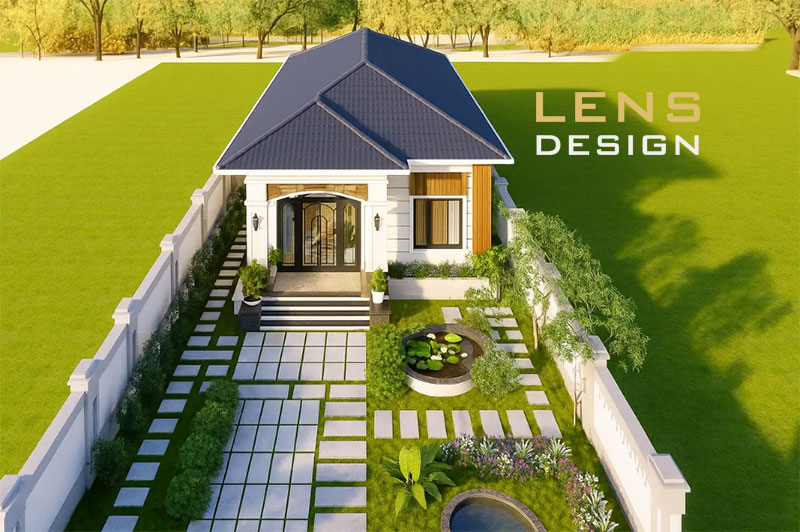 mẫu nhà có sân vườn đẹp tại cửa lò - ảnh 1