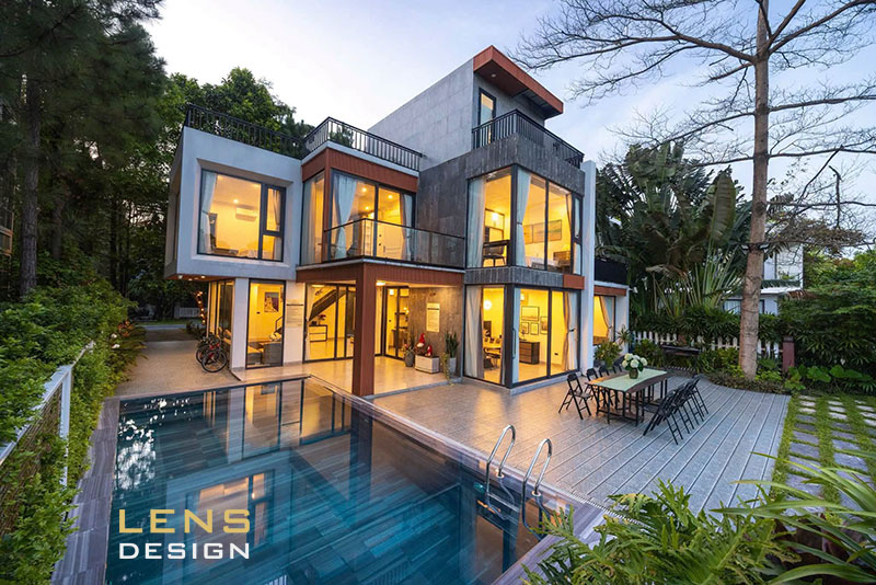 thiết kế biệt thự hiện đại ở nghệ an