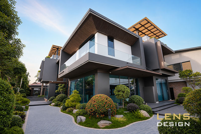 thiết kế biệt thự sân vườn ở nghệ an