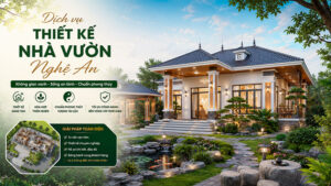 thiết kế nhà vườn nghệ an