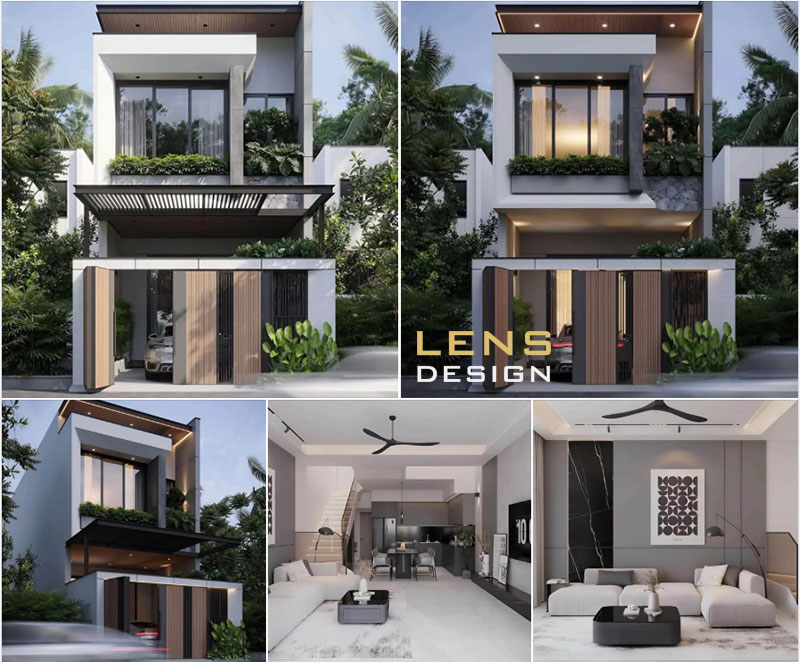 Thiết kế nhà phố 2 tầng - Anh chị Điện Mơ - Tân Kỳ