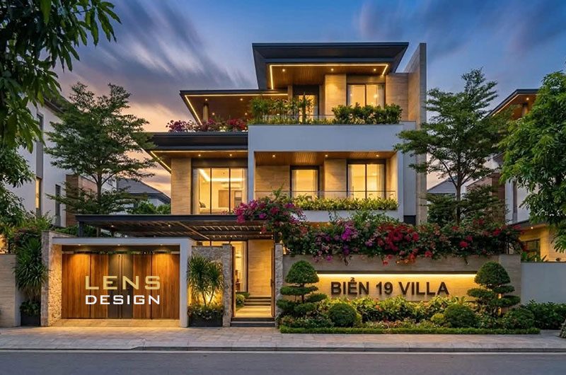 mẫu biệt thự hiện đại đẹp tại đô lương