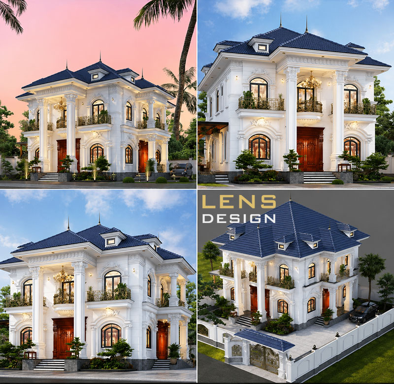 thiết kế biệt thự tại thái hoà