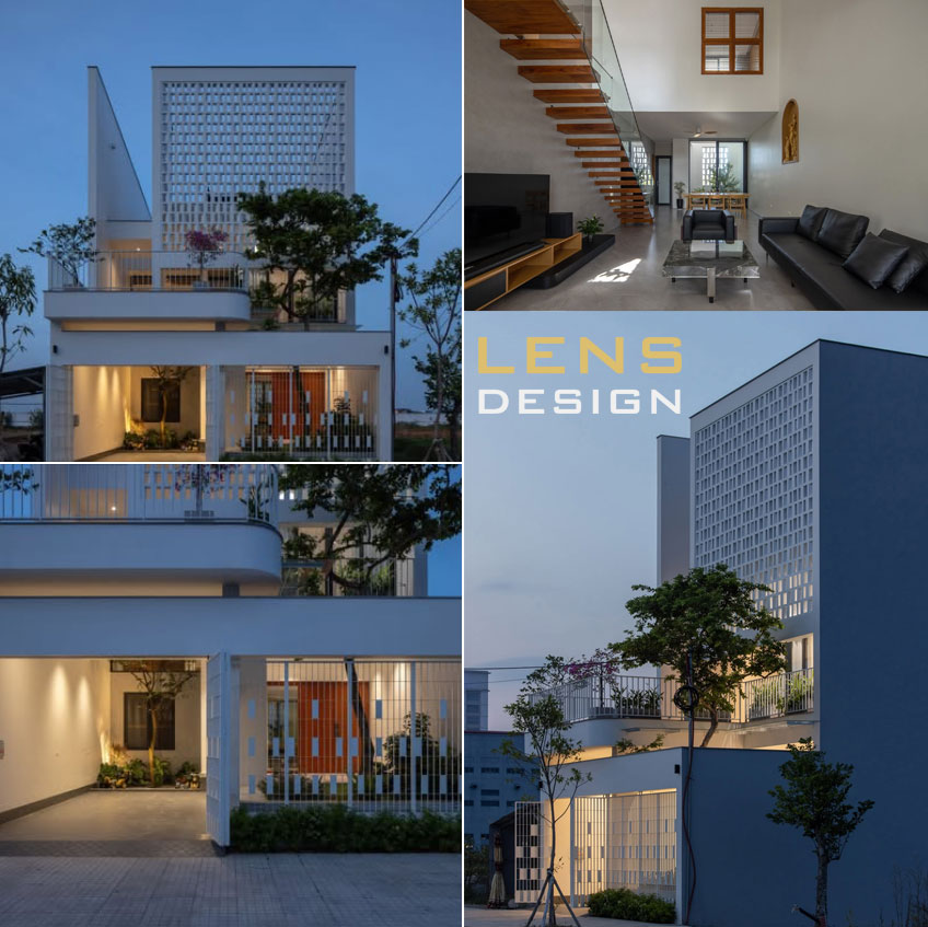 Thiết kế nhà phố 3 tầng phong cách hiện đại - Anh chị Định Thư ở quỳnh lưu
