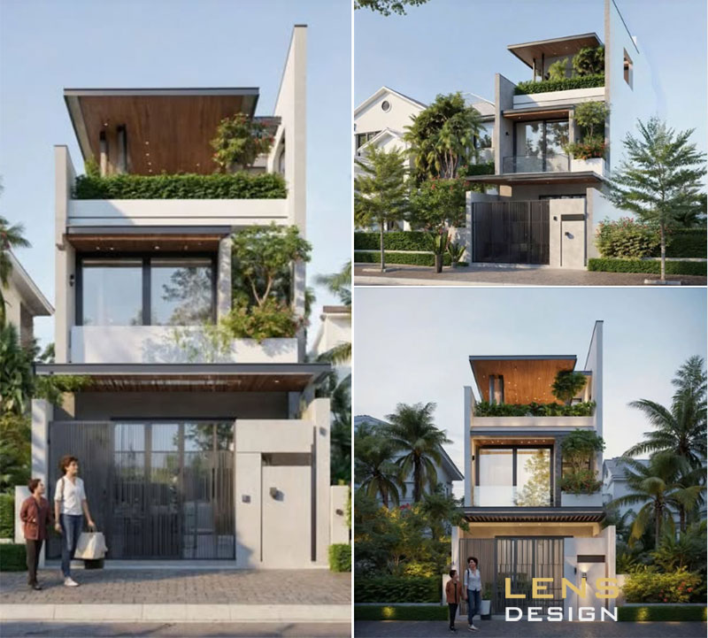 thiết kế nhà phố hiện đại tại đô lương